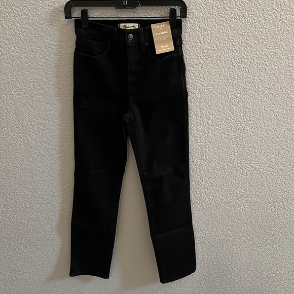 Madewell Black Stovepipe Jeans Size 24 - Picture 7 of 13